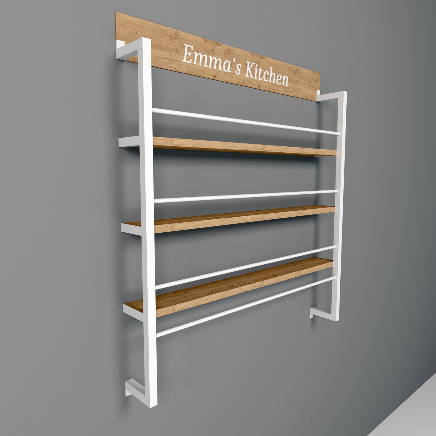 Hanging Spice Rack with Three Levels and Customazible