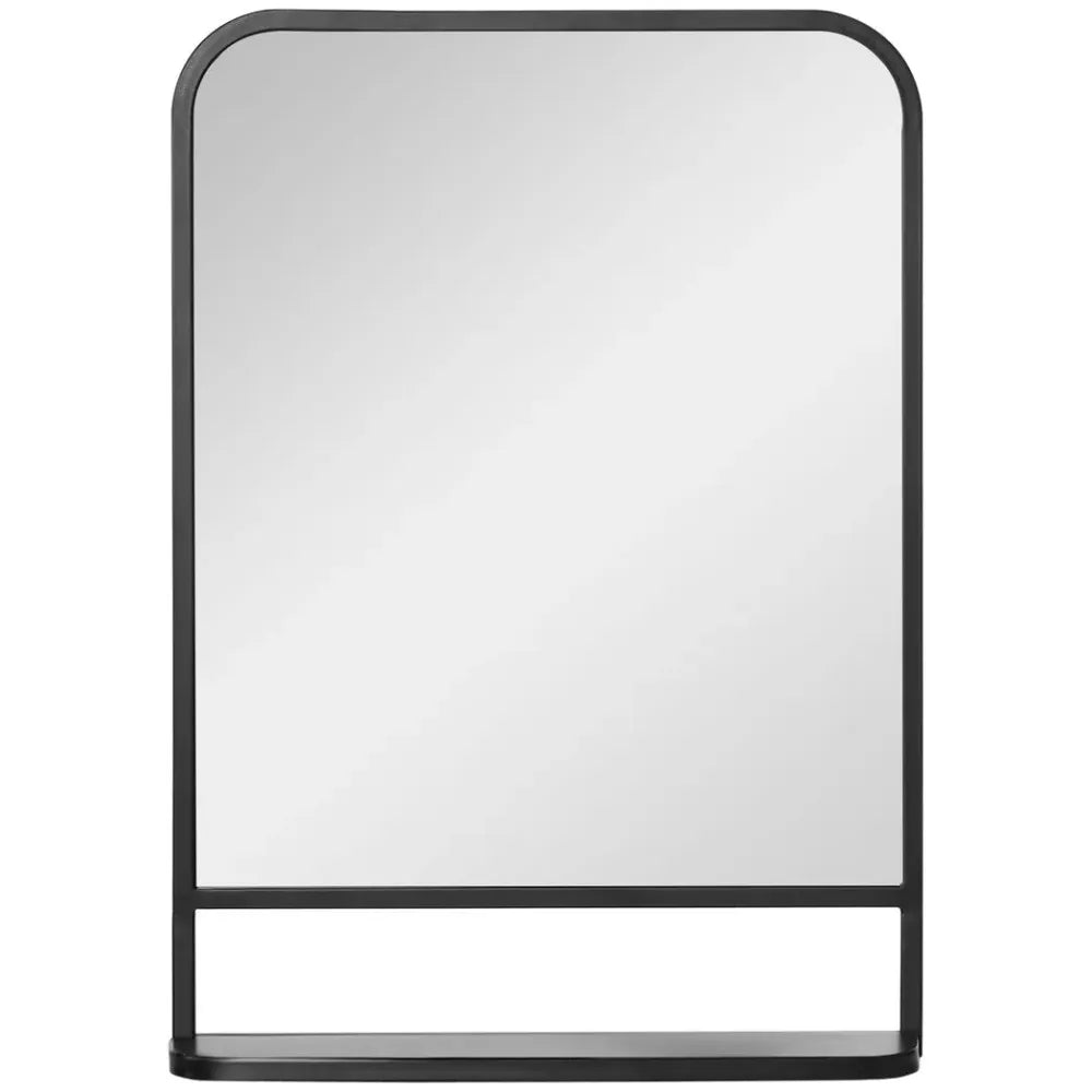 Versatile Square Wall Mirror with Shelf - Modern Design for Any Room