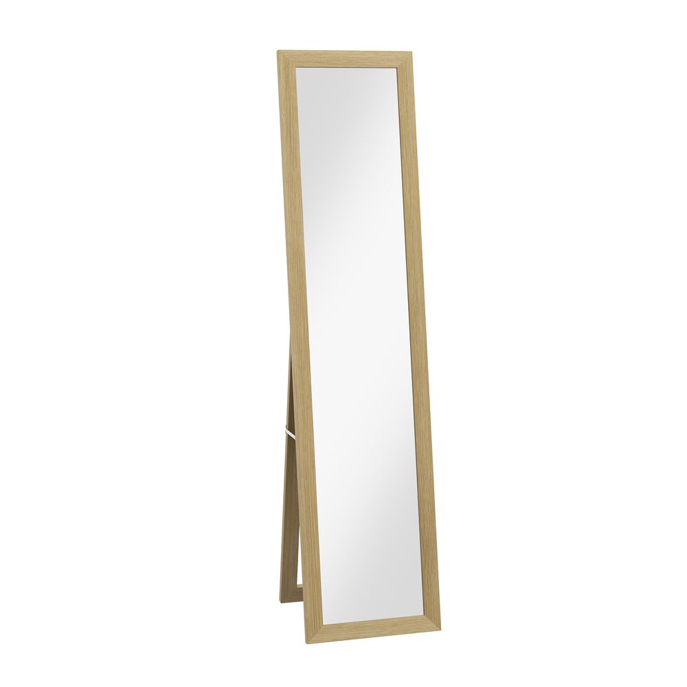 Elegant Farmhouse Full-Length Mirror - Versatile Wall & Standing Design