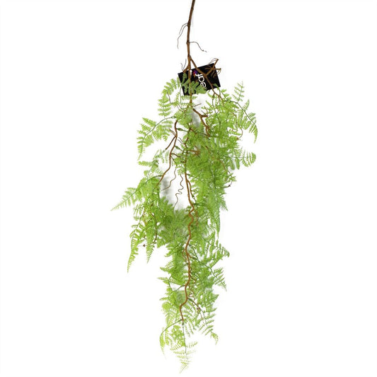 100cm Artificial Hanging Maidenhair Fern Plant Light Green