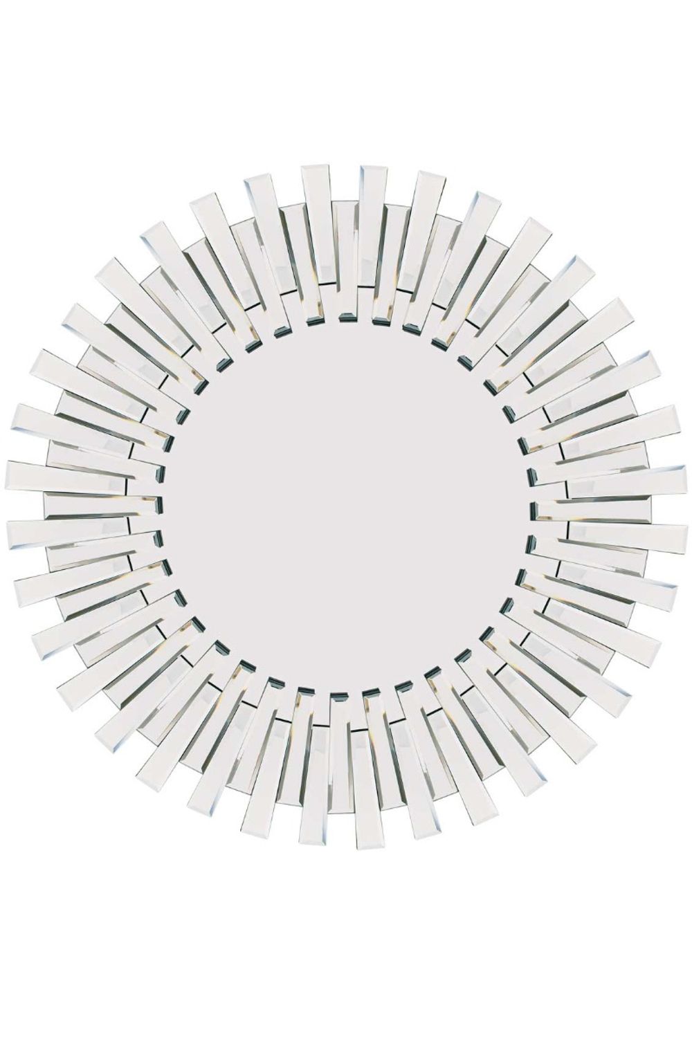 Starburst All Glass Stylised Round Mirror