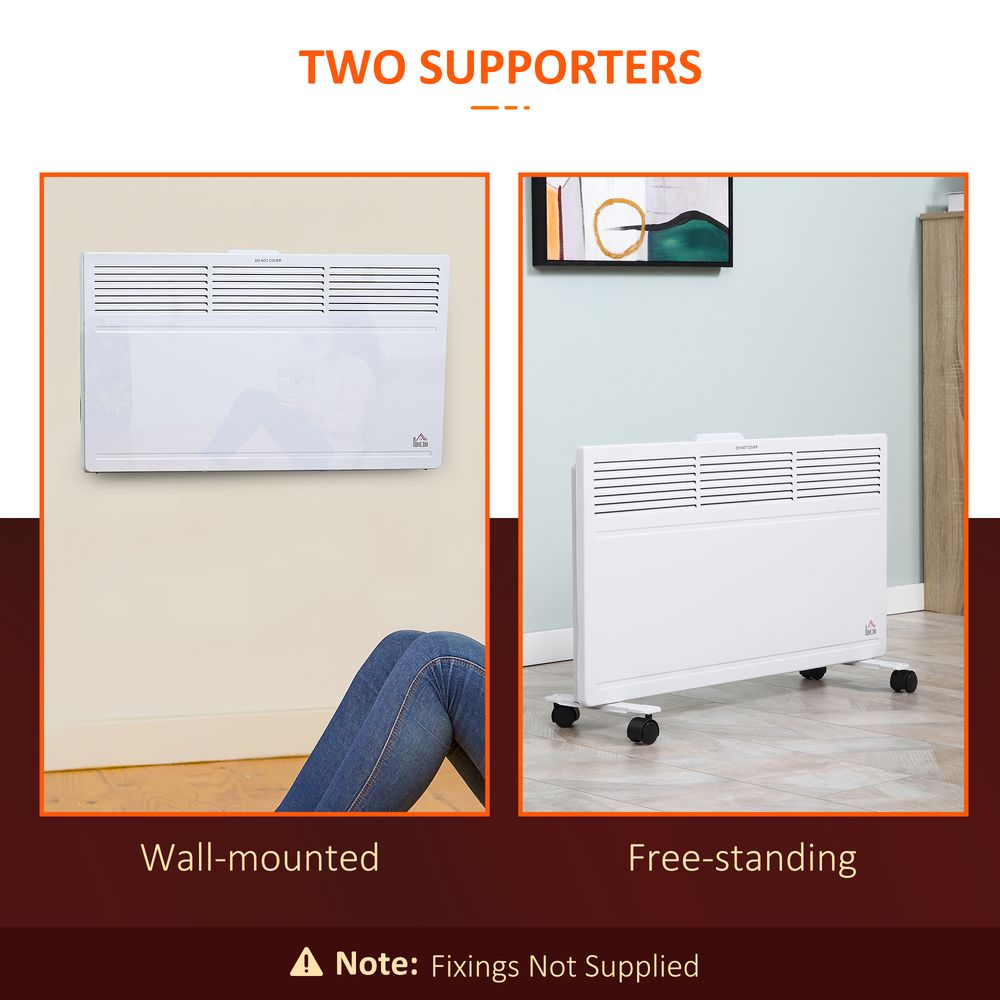 Convector Radiator Heater Freestanding or Wall-mounted Portable Electric