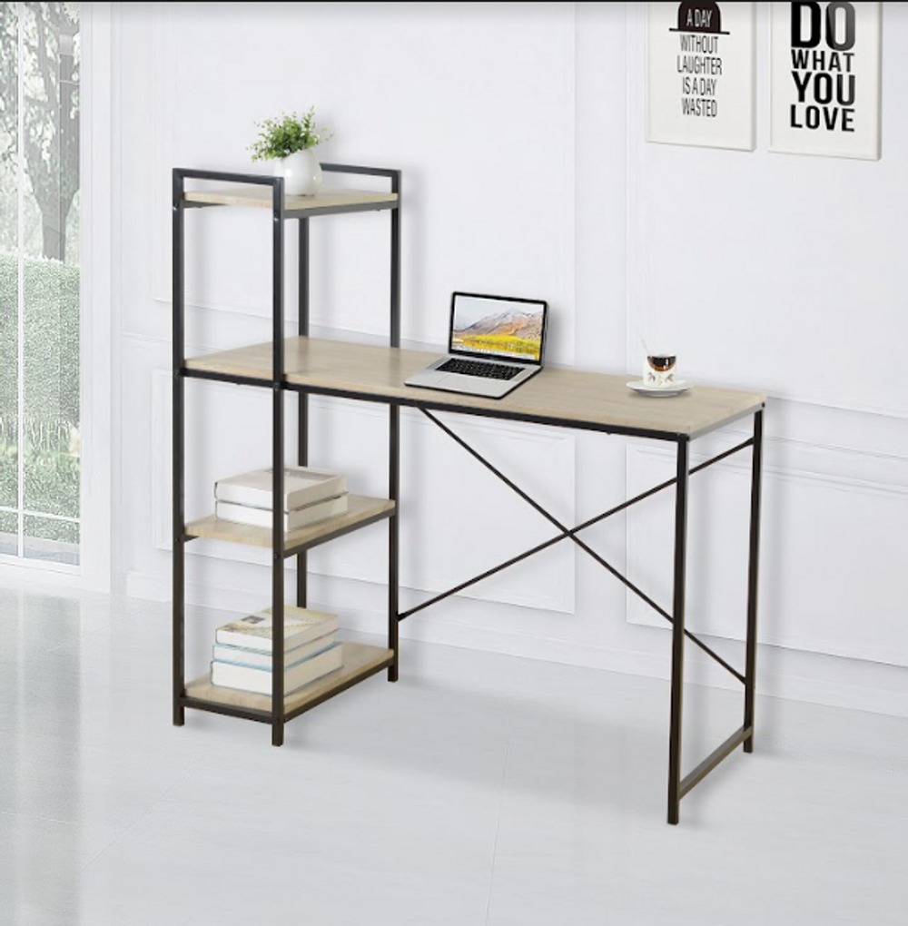 Home Study Desk with Both Side Shelf- TAVOLO