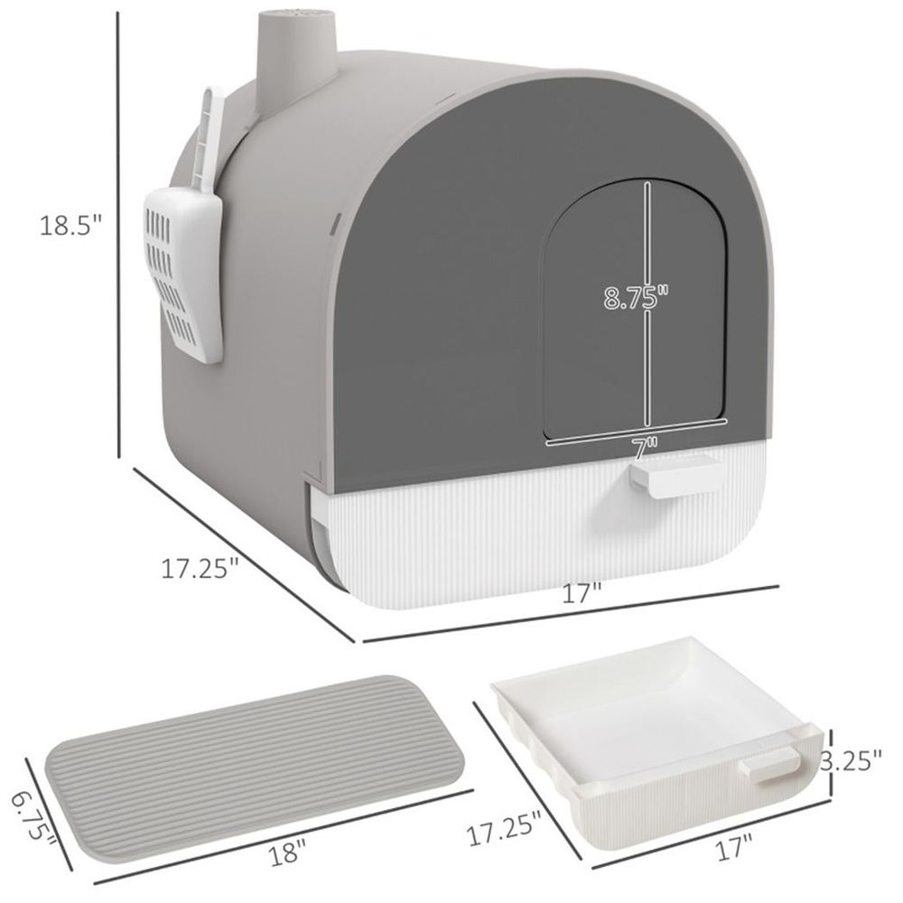 Fully Enclosed Cat Litter Box/Cat Litter Box