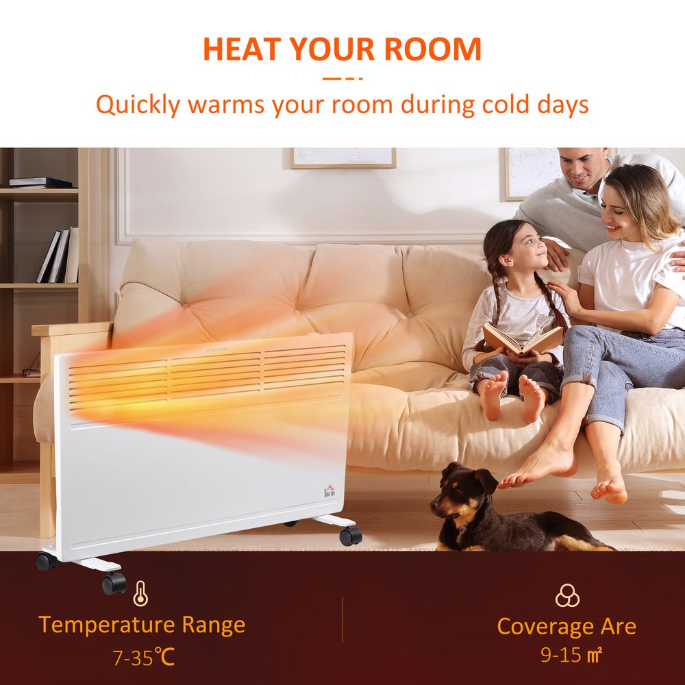 Convector Radiator Heater Freestanding or Wall-mounted Portable Electric