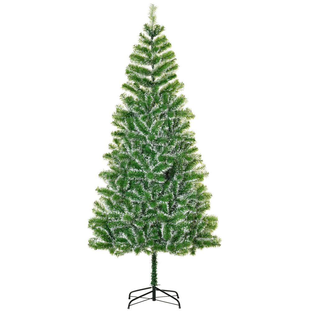 7ft Indoor Christmas Tree Artificial Deco Xmas Gift Metal Stand 968 Tips