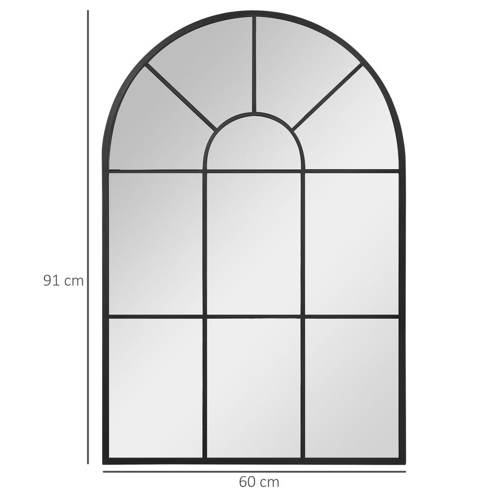 Elegant Arched Black Wall Mirror - Transform Your Space with Style!