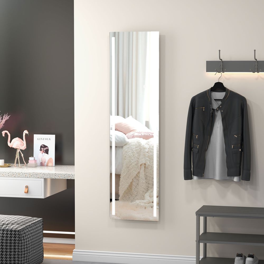 Illuminate Your Space: HOMCOM Dimmable LED Full Length Mirror with Memory Function