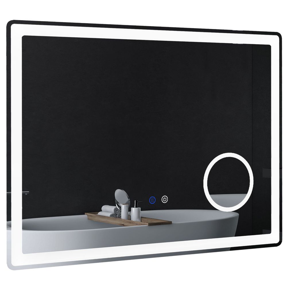 Elevate Your Routine: kleankin LED Lighted Anti-Fog Bathroom Mirror